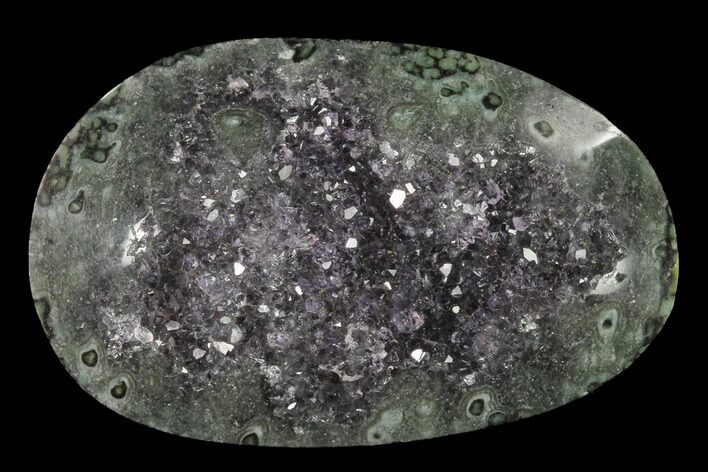 Polished Amethyst Crystal Cluster - Artigas, Uruguay #143218
